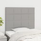 vidaXL Cabeceros 2 unidades de tela gris claro 100x5x78/88 cm vidaXL Cabeceros 2 unidades de tela gris claro 100x5x78/88 cm