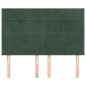 vidaXL Cabeceros 4 unidades terciopelo verde oscuro 72x5x78/88 cm vidaXL Cabeceros 4 unidades terciopelo verde oscuro 72x5x78/88 cm