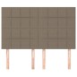 vidaXL Cabeceros 4 unidades tela gris taupe 72x5x78/88 cm vidaXL Cabeceros 4 unidades tela gris taupe 72x5x78/88 cm