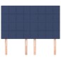 vidaXL Cabeceros 4 unidades tela azul 72x5x78/88 cm vidaXL Cabeceros 4 unidades tela azul 72x5x78/88 cm
