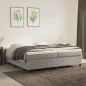 vidaXL Cama box spring con colchón terciopelo gris claro 200x200 cm vidaXL Cama box spring con colchón terciopelo gris claro 200x200 cm
