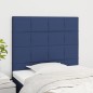 vidaXL Cabeceros 2 unidades de tela azul 90x5x78/88 cm vidaXL Cabeceros 2 unidades de tela azul 90x5x78/88 cm