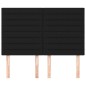 vidaXL Cabeceros 4 unidades tela negro 72x5x78/88 cm vidaXL Cabeceros 4 unidades tela negro 72x5x78/88 cm