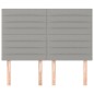 vidaXL Cabeceros 4 unidades tela gris claro 72x5x78/88 cm vidaXL Cabeceros 4 unidades tela gris claro 72x5x78/88 cm