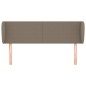 vidaXL Cabecero de tela gris taupe 147x23x78/88 cm