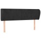 vidaXL Cabecero de terciopelo negro 147x23x78/88 cm vidaXL Cabecero de terciopelo negro 147x23x78/88 cm