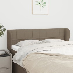 vidaXL Cabecero de tela gris taupe 147x23x78/88 cm