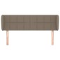 vidaXL Cabecero de tela gris taupe 147x23x78/88 cm vidaXL Cabecero de tela gris taupe 147x23x78/88 cm