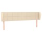 vidaXL Cabecero de tela color crema 203x23x78/88 cm vidaXL Cabecero de tela color crema 203x23x78/88 cm