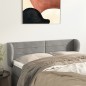 vidaXL Cabecero de terciopelo gris claro 147x23x78/88 cm vidaXL Cabecero de terciopelo gris claro 147x23x78/88 cm
