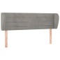 vidaXL Cabecero de terciopelo gris claro 147x23x78/88 cm vidaXL Cabecero de terciopelo gris claro 147x23x78/88 cm