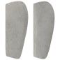 vidaXL Cabecero de terciopelo gris claro 147x23x78/88 cm vidaXL Cabecero de terciopelo gris claro 147x23x78/88 cm