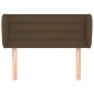 vidaXL Cabecero de tela marrón oscuro 83x23x78/88 cm vidaXL Cabecero de tela marrón oscuro 83x23x78/88 cm