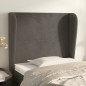 vidaXL Cabecero con orejas de terciopelo gris oscuro 83x23x118/128 cm vidaXL Cabecero con orejas de terciopelo gris oscuro 83x23x118/128 cm