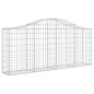 vidaXL Cestas de gaviones 15 uds forma de arco hierro 200x30x80/100 cm vidaXL Cestas de gaviones 15 uds forma de arco hierro 200x30x80/100 cm