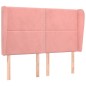 vidaXL Cabecero con orejas de terciopelo rosa 147x23x118/128 cm vidaXL Cabecero con orejas de terciopelo rosa 147x23x118/128 cm