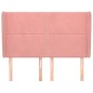 vidaXL Cabecero con orejas de terciopelo rosa 147x23x118/128 cm vidaXL Cabecero con orejas de terciopelo rosa 147x23x118/128 cm