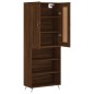 vidaXL Aparador alto madera contrachapada marrón roble 69,5x34x180 cm vidaXL Aparador alto madera contrachapada marrón roble 69,5x34x180 cm