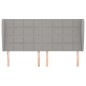 vidaXL Cabecero con orejas de tela gris claro 203x23x118/128 cm vidaXL Cabecero con orejas de tela gris claro 203x23x118/128 cm