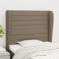 vidaXL Cabecero con orejas de tela gris taupe 93x23x118/128 cm vidaXL Cabecero con orejas de tela gris taupe 93x23x118/128 cm