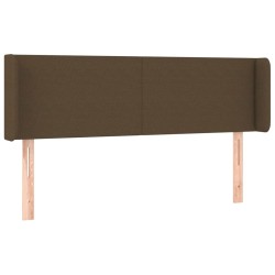 vidaXL Cabecero de tela gris oscuro 147x16x78/88 cm