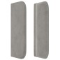 vidaXL Cabecero de terciopelo gris claro 83x16x78/88 cm vidaXL Cabecero de terciopelo gris claro 83x16x78/88 cm