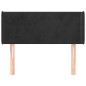 vidaXL Cabecero de terciopelo negro 93x16x78/88 cm vidaXL Cabecero de terciopelo negro 93x16x78/88 cm