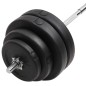 vidaXL Mancuerna con discos 60 kg vidaXL Mancuerna con discos 60 kg