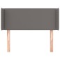 vidaXL Cabecero de cuero sintético gris 93x16x78/88 cm vidaXL Cabecero de cuero sintético gris 93x16x78/88 cm