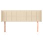 vidaXL Cabecero de tela color crema 147x16x78/88 cm vidaXL Cabecero de tela color crema 147x16x78/88 cm