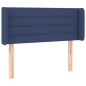 vidaXL Cabecero de tela azul 93x16x78/88 cm
