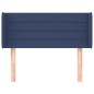 vidaXL Cabecero de tela azul 93x16x78/88 cm