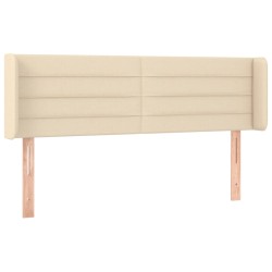 vidaXL Cabecero de tela color crema 147x16x78/88 cm