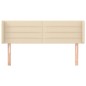 vidaXL Cabecero de tela color crema 147x16x78/88 cm vidaXL Cabecero de tela color crema 147x16x78/88 cm