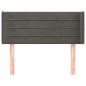 vidaXL Cabecero de terciopelo gris oscuro 83x16x78/88 cm vidaXL Cabecero de terciopelo gris oscuro 83x16x78/88 cm