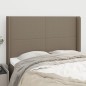 vidaXL Cabecero con orejas de tela gris taupe 147x16x118/128 cm vidaXL Cabecero con orejas de tela gris taupe 147x16x118/128 cm