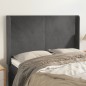 vidaXL Cabecero con orejas de terciopelo gris oscuro 147x16x118/128 cm vidaXL Cabecero con orejas de terciopelo gris oscuro 147x16x118/128 cm