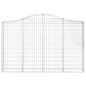 vidaXL Cestas gaviones 13 uds forma de arco hierro 200x30x120/140 cm vidaXL Cestas gaviones 13 uds forma de arco hierro 200x30x120/140 cm