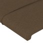 vidaXL Cabecero con orejas de tela marrón oscuro 83x16x118/128 cm vidaXL Cabecero con orejas de tela marrón oscuro 83x16x118/128 cm