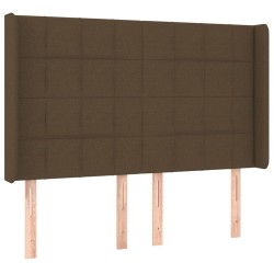 vidaXL Cabecero con orejas de tela gris claro 147x16x118/128 cm
