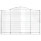 vidaXL Cestas de gaviones 6 uds forma de arco hierro 200x30x120/140 cm vidaXL Cestas de gaviones 6 uds forma de arco hierro 200x30x120/140 cm