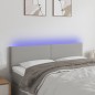 vidaXL Cabecero con LED de tela gris claro 144x5x78/88 cm vidaXL Cabecero con LED de tela gris claro 144x5x78/88 cm