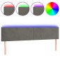 vidaXL Cabecero con LED de terciopelo gris oscuro 180x5x78/88 cm vidaXL Cabecero con LED de terciopelo gris oscuro 180x5x78/88 cm
