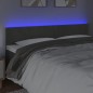 vidaXL Cabecero con LED de terciopelo gris oscuro 180x5x78/88 cm vidaXL Cabecero con LED de terciopelo gris oscuro 180x5x78/88 cm