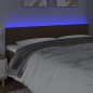 vidaXL Cabecero con LED de tela marrón oscuro 160x5x78/88 cm vidaXL Cabecero con LED de tela marrón oscuro 160x5x78/88 cm
