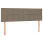 vidaXL Cabecero con LED de tela gris taupe 144x5x78/88 cm vidaXL Cabecero con LED de tela gris taupe 144x5x78/88 cm