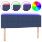 vidaXL Cabecero con LED de tela azul 144x5x78/88 cm vidaXL Cabecero con LED de tela azul 144x5x78/88 cm