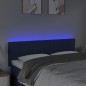vidaXL Cabecero con LED de tela azul 144x5x78/88 cm vidaXL Cabecero con LED de tela azul 144x5x78/88 cm