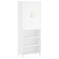 vidaXL Aparador alto madera contrachapada blanco 69,5x34x180 cm vidaXL Aparador alto madera contrachapada blanco 69,5x34x180 cm