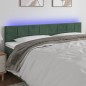 vidaXL Cabecero con LED de terciopelo verde oscuro 180x5x78/88 cm vidaXL Cabecero con LED de terciopelo verde oscuro 180x5x78/88 cm